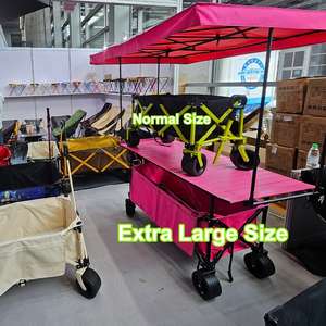 Chariot de <span class=keywords><strong>camping</strong></span> personnalisable OEM 2026 avec logo, en plastique et bois, chariot fermé pour l'installation de stands en extérieur, parasol extérieur - Product Image 5