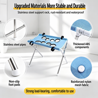 Hamac de toilettage pour chiens de qualité supérieure avec support, support de toilettage compact pour chats et petits chiens, outils de toilettage à domicile