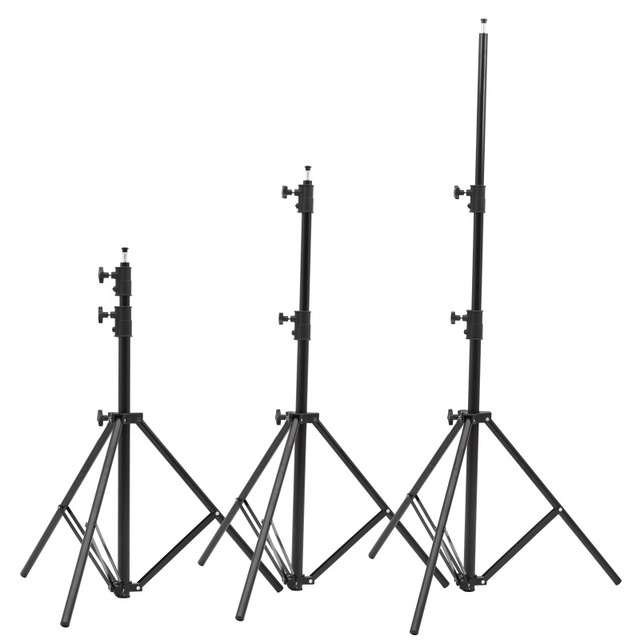 FALCON EYES 2m 6.5FT Professional Aluminum Tripod Twist Lock Portable 6kg Load Capacity Tungsten Light TV Station Photo Studios