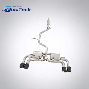 Sistema de Escape Catback con Válvulas de Acero Inoxidable FlowTech T304 para VW Golf 7 7.5 MK7 1.4T – Salida Cuádruple de Doble Lado - Product Image 4