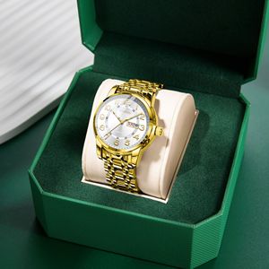 Business Male Wristwatch Dual <b>Calendar</b> Display Luminous Hands Stainless Steel Band Casual Quartz Watch - Product Image 2