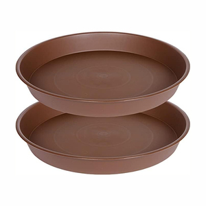 Plateau pour pot de fleurs en plastique écologique, taille personnalisée, soucoupe ronde pour usage en jardin, emballé en carton - Product Image 1