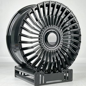 Jantes Bku forgées 5X112 pour Mercedes Benz Classe S W221 W222 W223 <span class=keywords><strong>Maybach</strong></span>, jantes 20 21 22 pouces, jantes en alliage monobloc argentées personnalisées - Product Image 3