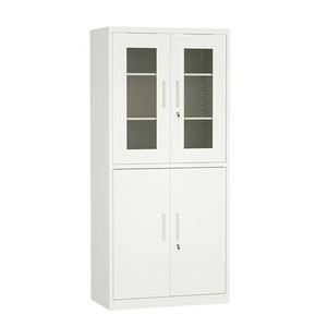 Archivador de Oficina Moderno de Acero de Alta Calidad con Puerta de Vidrio, Armario de Hierro Ajustable para Oficina, Hogar, Escuela y Uso Comercial - Product Image 6