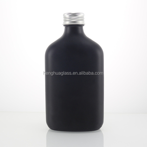 Bán Buôn Phẳng <span class=keywords><strong>Flask</strong></span> Biểu Tượng Tùy Chỉnh 200Ml Rõ Ràng Và Matte <span class=keywords><strong>Glass</strong></span> Rượu Chai Whiskey Vodka Lạnh Brew Cà Phê Chai Thủy Tinh Với Cap - Product Image 3