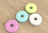 Boîte déshumidificatrice cylindrique au chlorure de calcium avec système de recharge par disques comprimés, longue durée, réutilisable pour armoire, salle de bain, chambre