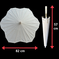 Parapluie décoratif de style ancien en soie unie et papier huilé, avec baleines en bambou, pour la danse Hanfu et la décoration intérieure