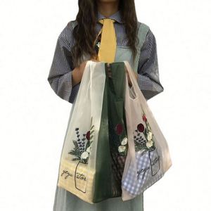 Bolsa de Compras Personalizable de Organza con Encaje, Duradera, de Lujo, Ligera y Suave, con Diseño Floral, para Mujer - Product Image 5