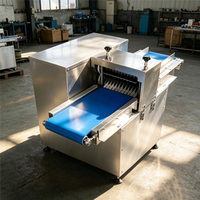 Vleesverwerkingsmachine voor vers vlees, kebab- en vis snijmachine, semi-automatische motorische snijapparatuur