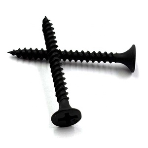 Vis à cloison sèche noires, vis autoperceuses métriques pour plâtre et gypse avec filetage fin - Product Image 3