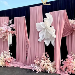 屋外結婚式用背景幕天井装飾用生地カーテン - Product Image 2