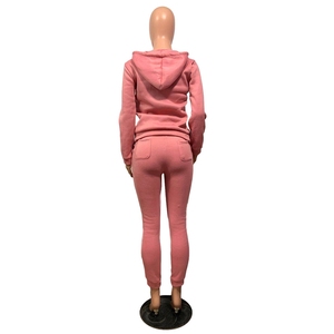 Conjunto de 2 Piezas de Chaqueta con Capucha para Mujer, Ropa de Otoño Invierno, Top y Pantalones Deportivos, Traje Deportivo de <span class=keywords><strong>Dos</strong></span> Piezas, Conjunto Combinado para Vacaciones - Product Image 6