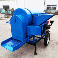 Moteur diesel de ferme Mini machine Multifonction Blé Riz Sorgho Décortiqueuses Maïs Batteuse