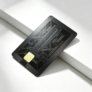 Tarjeta Metálica NFC de Lujo 4442/4428, Chip EM4305 1k, Acabado Diamante, Corte Láser, para Negocios/Regalos/Crédito, RFID 13.56MHz, para Hoteles - Product Image 1