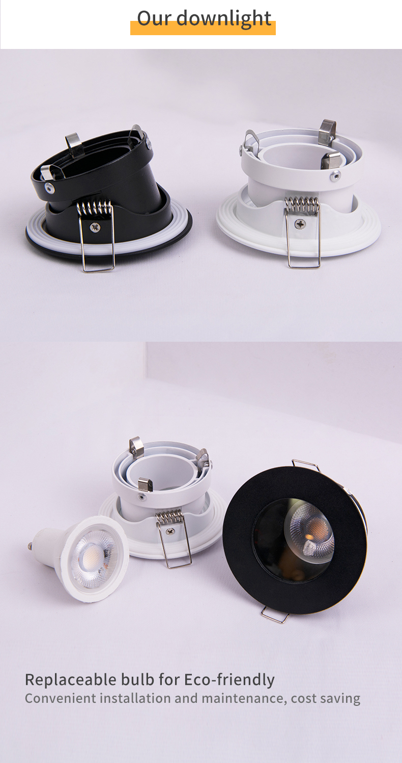 Modern Bathroom Waterproof IP65 Downlights Gu10 Led Ceiling Lamp