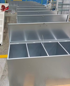 Durable Galvanized Steel <strong>Horse</strong> <strong>Feed</strong> Storage <strong>Bin</strong> with Large Capacity Design for Outdoor Equestrian Farms and Stables Use - Product Image 5