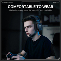 Casque de jeu Onikuma GT839 Quad Mode Bluetooth 5.4 2.4G filaire sans fil, écouteurs avec 45h de lecture, micro détachable, 176g
