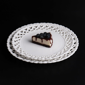 Assiettes rondes en porcelaine <span class=keywords><strong>blanche</strong></span> creuses pour gâteaux, steaks et dîners, vente en gros, pour la décoration de la maison et des restaurants - Product Image 3
