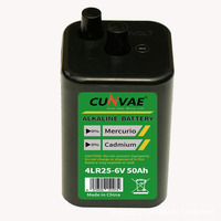 Célula seca alcalina de dióxido de zinc-manganeso 4LR25 OEM 4R25-2/LR820 reloj despertador 4LR20 6V baterías de linterna