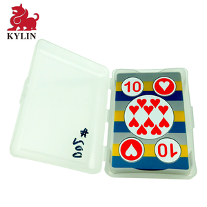 jugando a las <span class=keywords><strong>cartas</strong></span> con el caso estándar índice-Casino tarjetas de calidad Negro Jack <span class=keywords><strong>Rummy</strong></span> poker atrezzo magia - Product Image 4