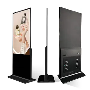 55" Floor Standing LCD display Indoor Digital Signage with 4K Full HD Porn Video Media Player