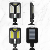 87 LEDs 3 Modes Led Lumière Solaire Pir Détecteur de Mouvement Applique Solaire Extérieure Éclairage de Sécurité Lampe Solaire Étanche