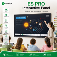 Интерактивная доска Amdox ES Digital Board для обучения, 75/86 дюймов, 4K, с беспроводным обменом экраном, Android/Windows, 16 ГБ ОЗУ
