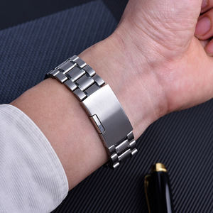 JUELONG 5 cuentas 20mm 22mm extremo recto correa de reloj de Metal correa de reloj de acero inoxidable - Product Image 4