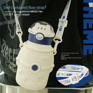 Wholesale 500ML 316 Stainless Steel Double Vacuum Insulated Eco-Friendly Straw Cup 12-24 Hours Thermal Performance Cartoon - Product Image 3