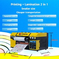 Impresora UV DTF Compacta de Alta Calidad Tamaño A3 con Laminadora