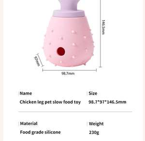 Juguete Interactivo de Goma para Perros, Pelota Dispensadora de Comida, Alimentador Lento para Perros, Juego y Entrenamiento - Product Image 2