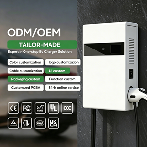 สถานีชาร์จติดผนังแบบเร็ว 7kW DC พร้อมใบรับรอง CE รองรับ 4G Ethernet และการชำระเงินผ่านแอปพลิเคชัน หน้าจอสัมผัส 4.3 นิ้ว - Product Image 1