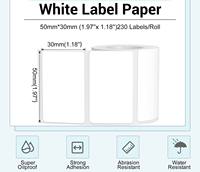 Étiquettes thermiques autocollantes rectangulaires blanches 50x30 pour tubes, cosmétiques, produits chimiques, bijoux, aliments, bouteilles de vin, compatibles avec l'imprimante NIIMBOT