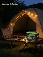 Stasiun Daya Portabel OEM 600W 800W Generator Tenaga Surya 580Wh Gelombang Sinus Murni untuk Perjalanan Luar Ruangan, RV, Berkemah, Cadangan Darurat 220V