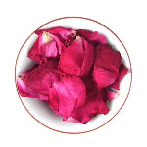 Оптовая продажа сушеные красные лепестки роз высокого качества декоративные сухие розы для свечи мыло DIY Эфирное масло