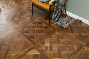 Parquet en noyer noir moderne de haute qualité 600x600mm, étanche, à clipser, écologique, installation facile, pour intérieur - Product Image 6