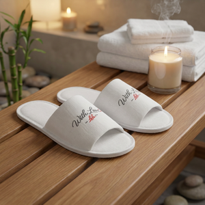Pantuflas <span class=keywords><strong>de</strong></span> Lino Personalizadas con Logotipo para <span class=keywords><strong>Hotel</strong></span>, Pantuflas Desechables <span class=keywords><strong>de</strong></span> Punta Abierta, Pantuflas Suaves y Cómodas para Habitación <span class=keywords><strong>de</strong></span> Huéspedes, Uso en <span class=keywords><strong>Spa</strong></span> y Resort - Product Image 4