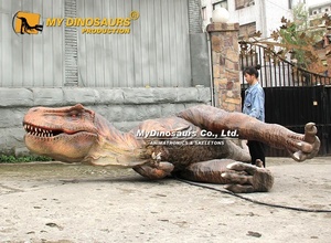 MY DINO AD093 Decoración de Jardín, Dinosaurio Animatrónico de Tamaño Pequeño, Modelo <span class=keywords><strong>T.Rex</strong></span> Caído - Product Image 5