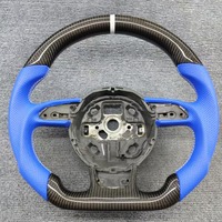 Volant de voiture en fibre de carbone et daim LED pour Audi TT R8 S3 S4 S5 S6 S7 RS3 RS4 RS5 RS6 A6 C7 RS Q5 Q6 A4 A5