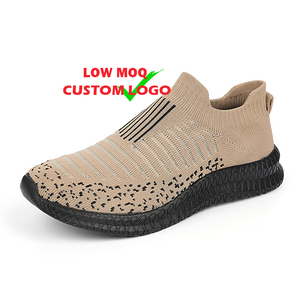 Zapatillas Deportivas Ligeras Antideslizantes para Hombre, Tejidas, Otoño/Invierno, Negras, Sin Cordones, con Forro de Malla Transpirable - Product Image 1