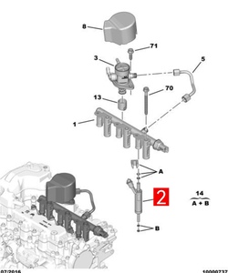 Nouvel injecteur d'essence et de carburant Del.phi 9810335380 9826718380 pour Peugeot 208 308 408 2008 Citroën C3 C4 DS 1.2T - Product Image 6