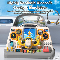 Console de jeu d'aventure éducative pour bébé, jouet volant, simulateur d'avion pour enfants avec lumières et musique