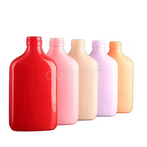 Flacon plat personnalisé boisson vin glace <span class=keywords><strong>café</strong></span> infusé à froid bouteille en verre avec couvercles - Product Image 4