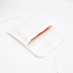 <b>White</b> Cotton <b>Envelope</b> Jewelry Pouch - Product Image 5