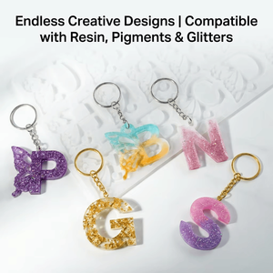 LEQU Moule en silicone alphabet papillon joyeux et amusant, 26 lettres réutilisables pour la fabrication de résine, vente en gros - Product Image 2