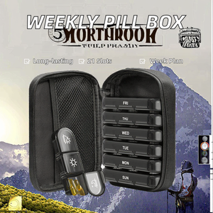 Linxikeji LX1937 Portable 21 Compartments <b>Large</b> <b>Plastic</b> Pill <b>Box</b> Vitamin Case Travel 7 Days Weekly Organizer - Product Image 2