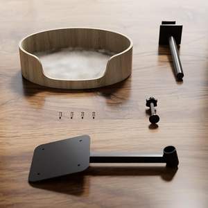 <span class=keywords><strong>Nido</strong></span> de madera <span class=keywords><strong>para</strong></span> gatos de escritorio, colgante y ajustable, <span class=keywords><strong>para</strong></span> uso en interiores, con estructura de escalada y <span class=keywords><strong>hamaca</strong></span> <span class=keywords><strong>para</strong></span> gatos, accesorios <span class=keywords><strong>para</strong></span> mascotas. - Product Image 6