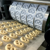 Nouvelle Machine à Pâtisserie Automatique Rotative en Acier Inoxydable pour Biscuits aux Flocons d'Avoine, Gâteaux Mary, Mini Biscuits aux Noix et Pâtisseries à la Pêche – Idéale pour la Boulangerie