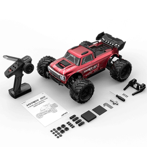 รถบังคับวิทยุ MJX Hyper Go 10210 ขนาด <span class=keywords><strong>1</strong></span>/10 ขับเคลื่อน 4 ล้อ แบบ Brushless ความเร็วสูง 80 กม./ชม. มอเตอร์ 3970 2500KV พร้อม ESC 120A IP67 เซอร์โวโลหะ น้ำหนัก 35 กก. แบบพร้อมเล่น (RTR) - Product Image 1