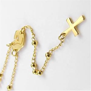 Collier personnalisé en acier inoxydable, pendentif en croix 4:13, vente en gros, livraison gratuite - Product Image 1